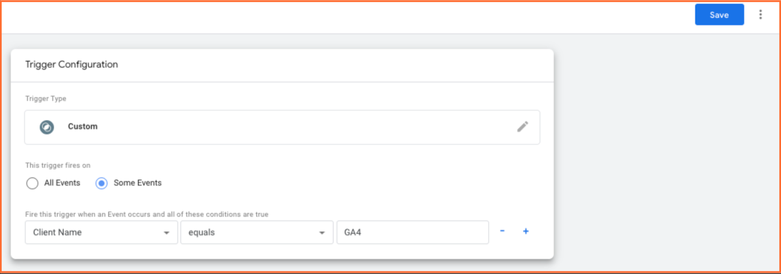 Click Triggering and configure a trigger