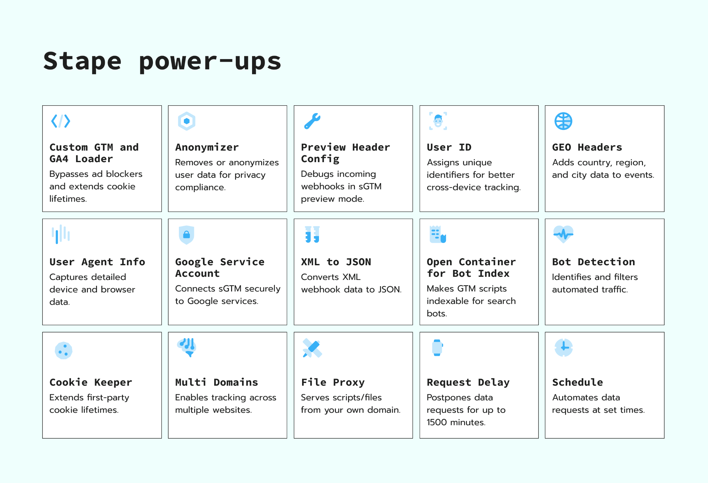 Stape power-ups