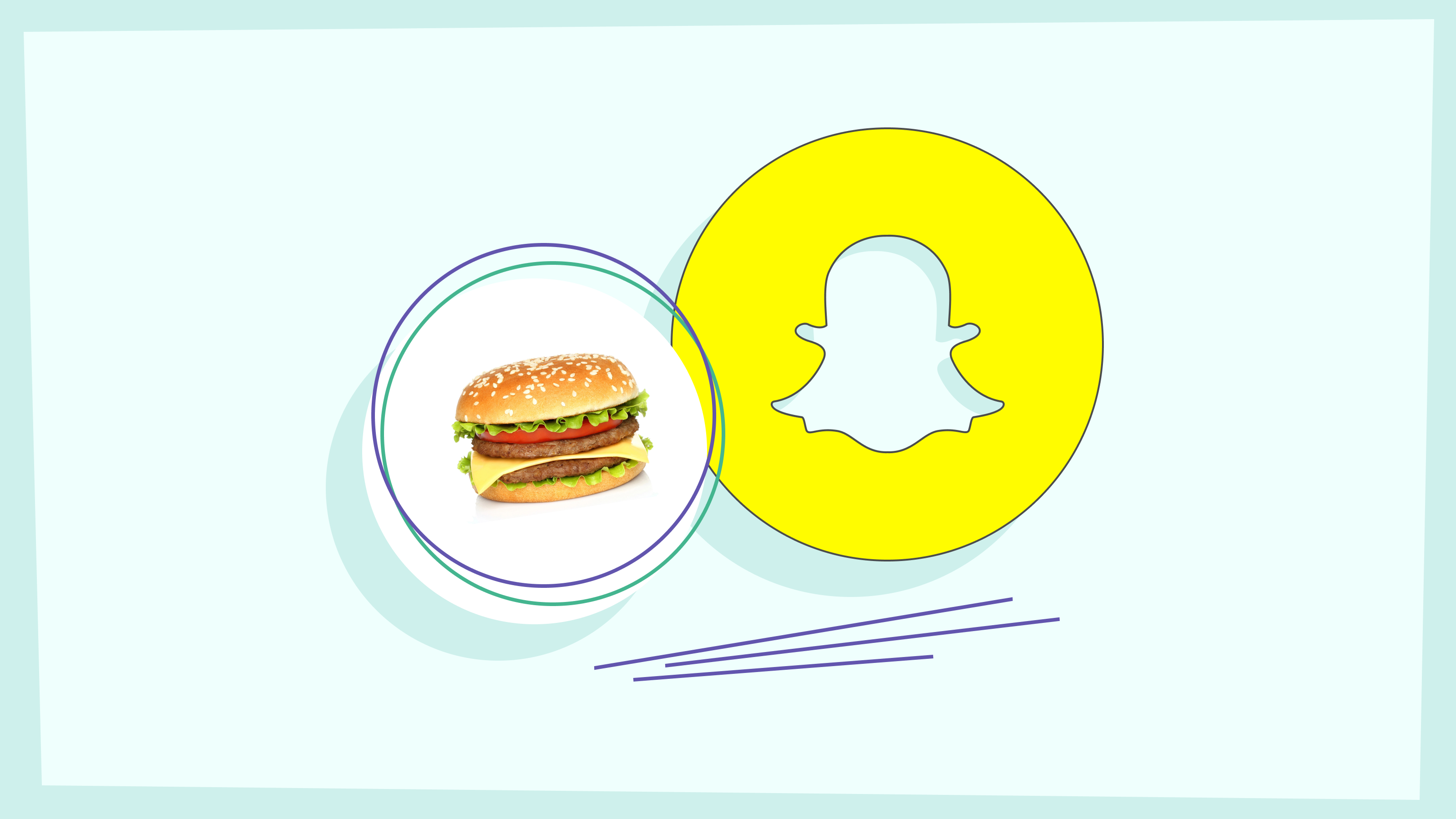 Snapchat Ads for restaurants illustration