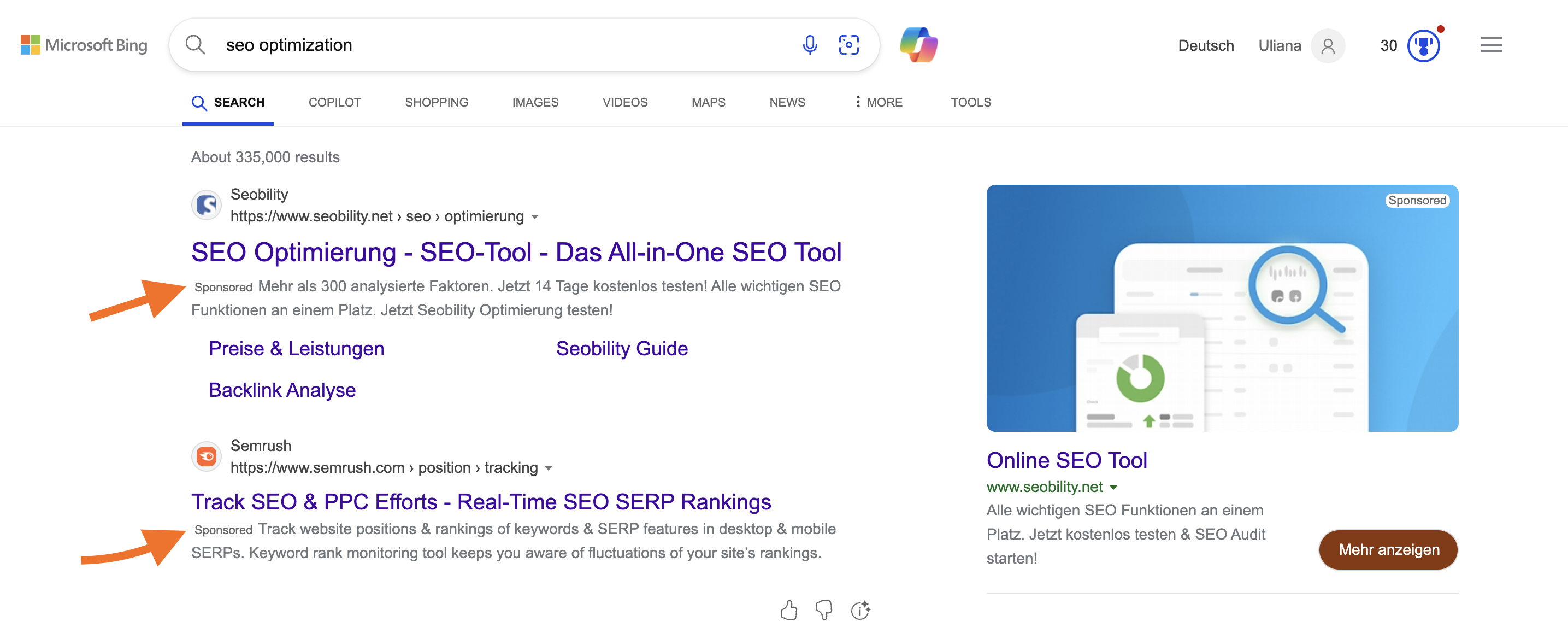 Search Ads on Microsoft Bing