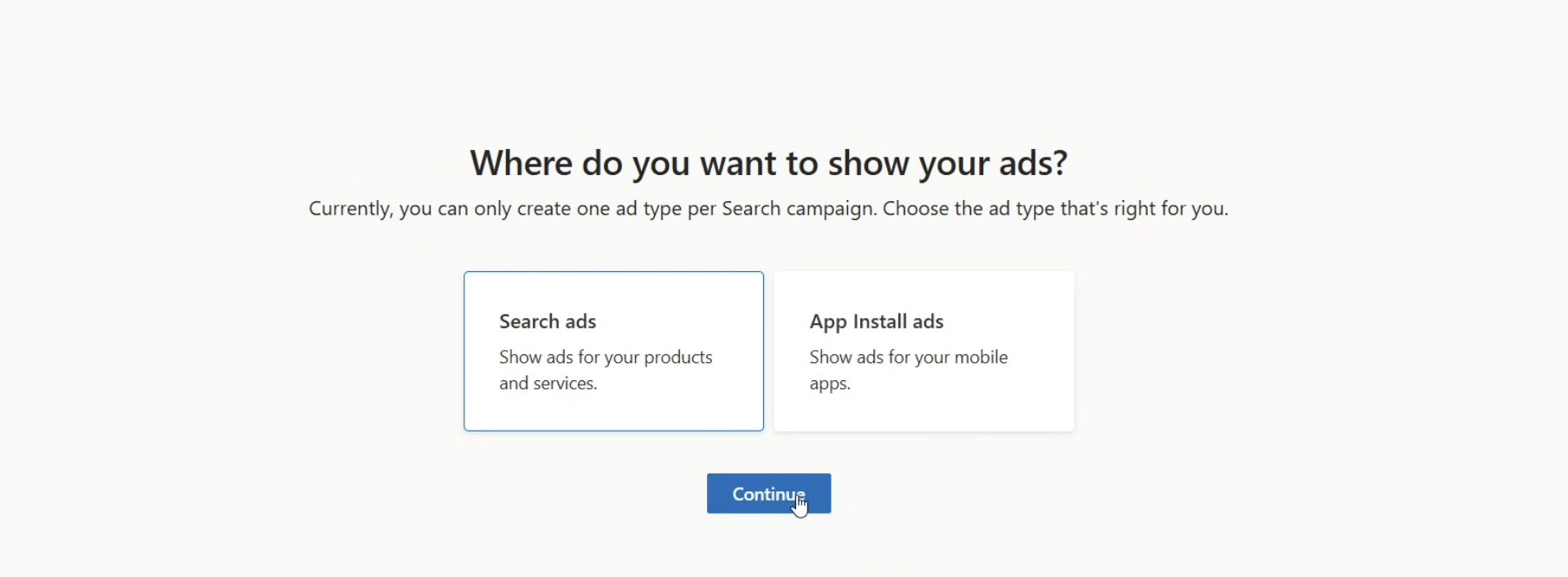 Show ad on desktop or mobile