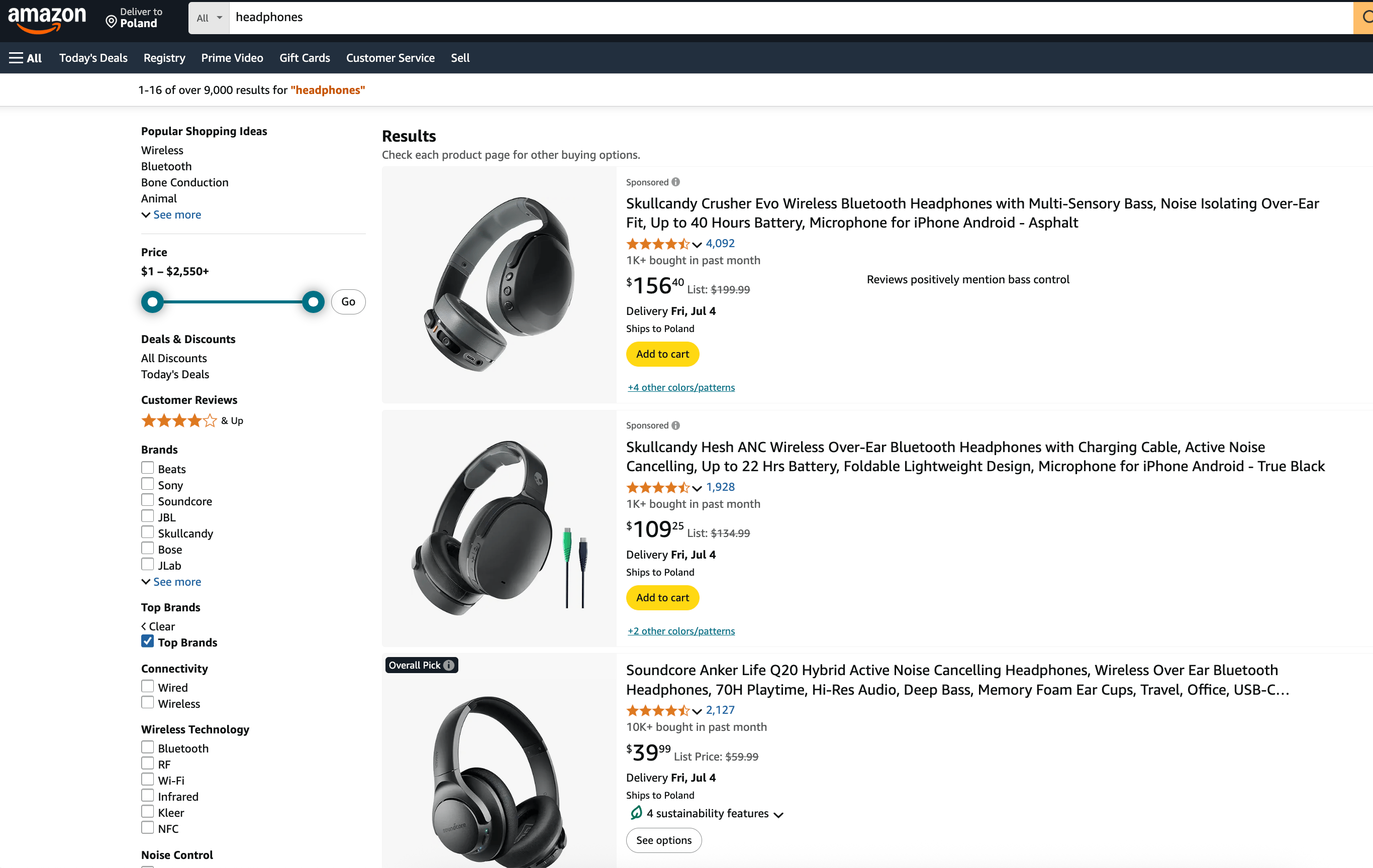 Sponsored Products example