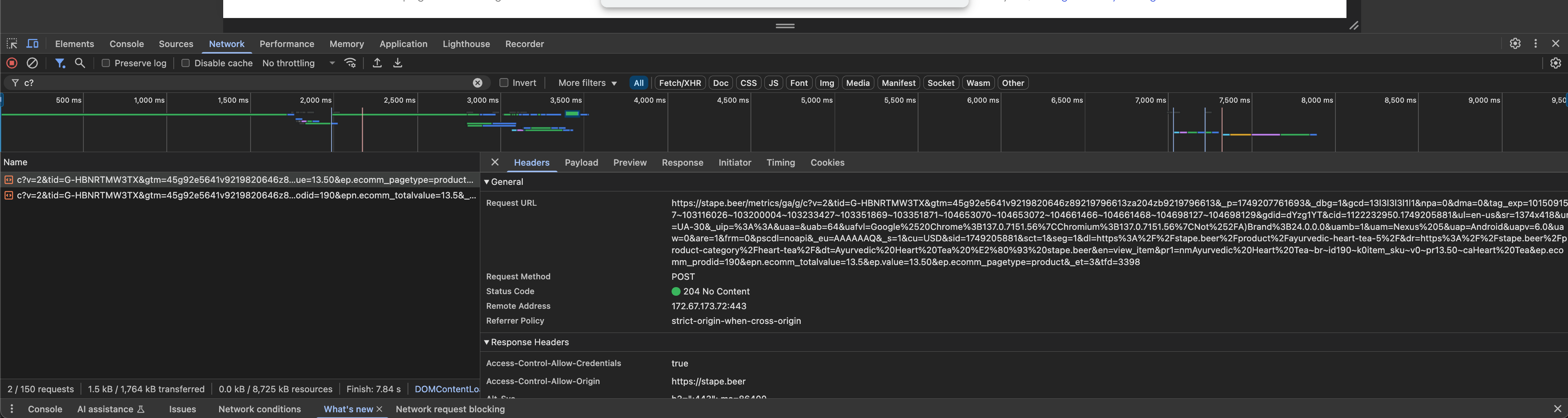 Collect hits go to the new endpoint, as FPM proxies those calls through Cloudflare Gateway