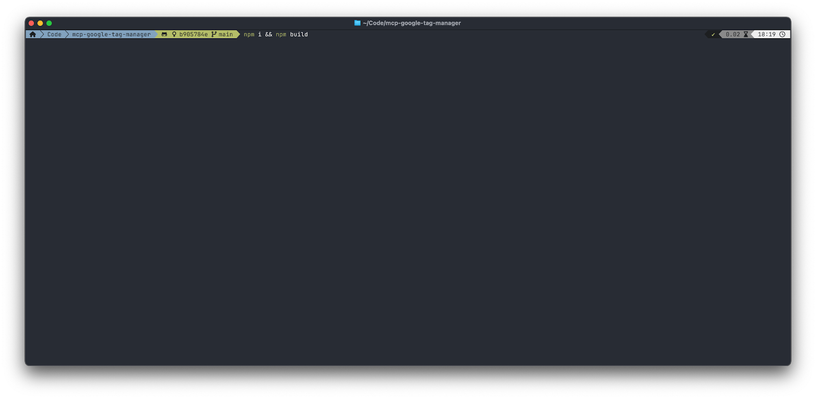 npm install && npm build