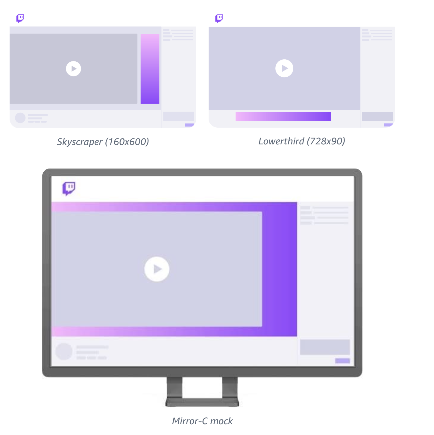 Stream display ads