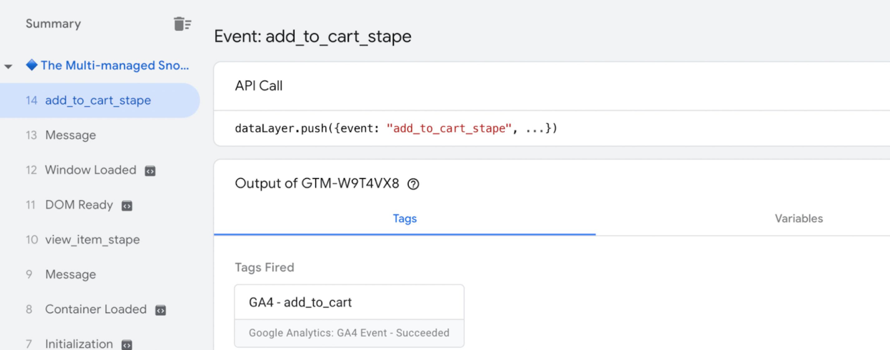 Debugging in GTM