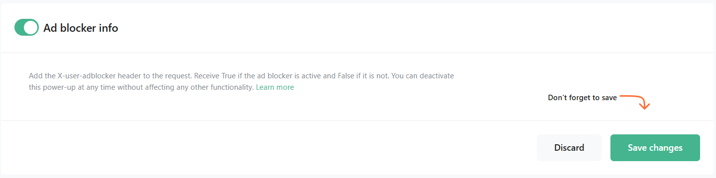 Ad Blocker Info power-up