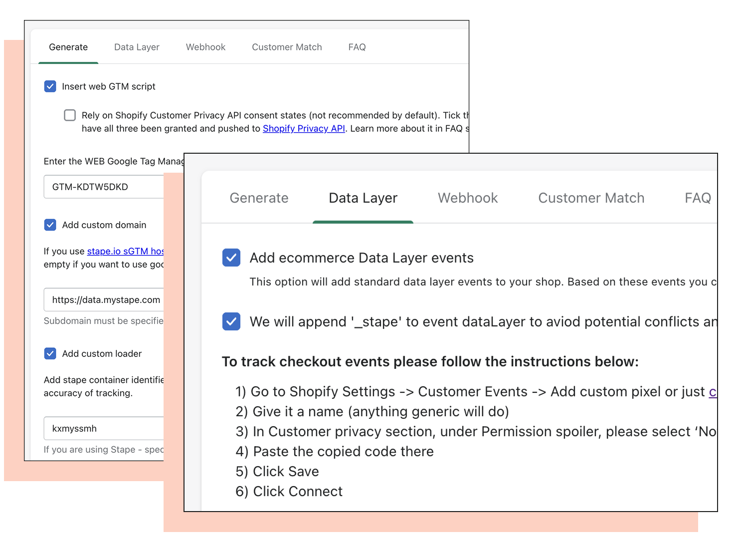 Stape Conversion Tracking app for Shopify
