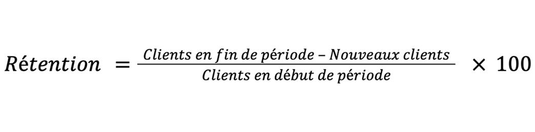 Formule de calcul du taux de rétention