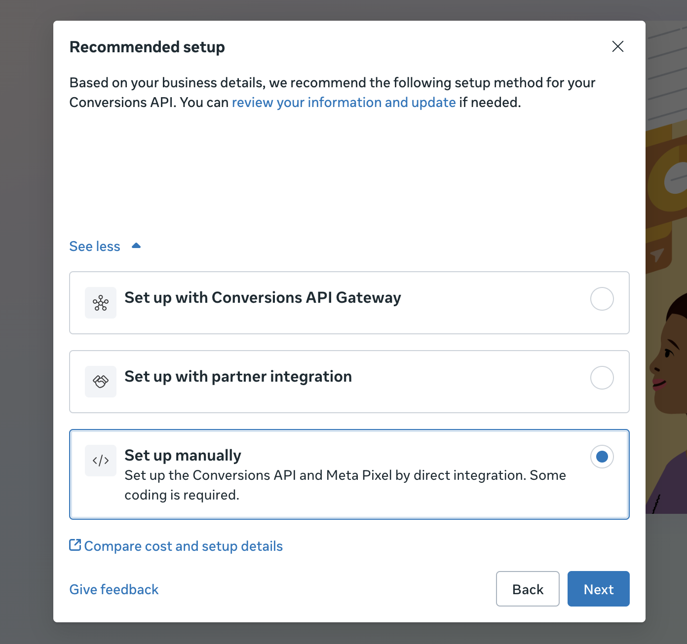 Set up Pixel Manually