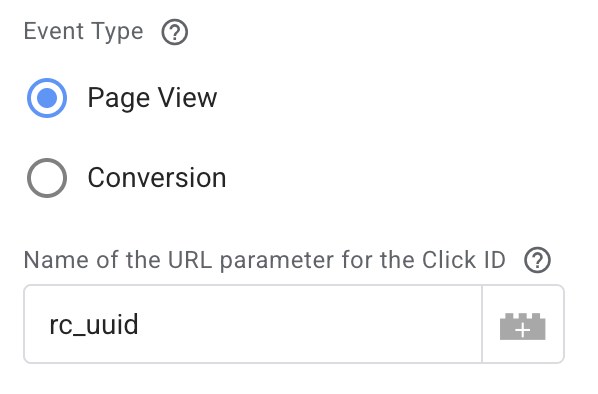 Configurations for Page View events