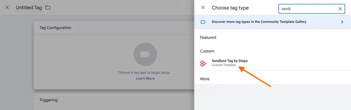 Sendlane tag by Stape