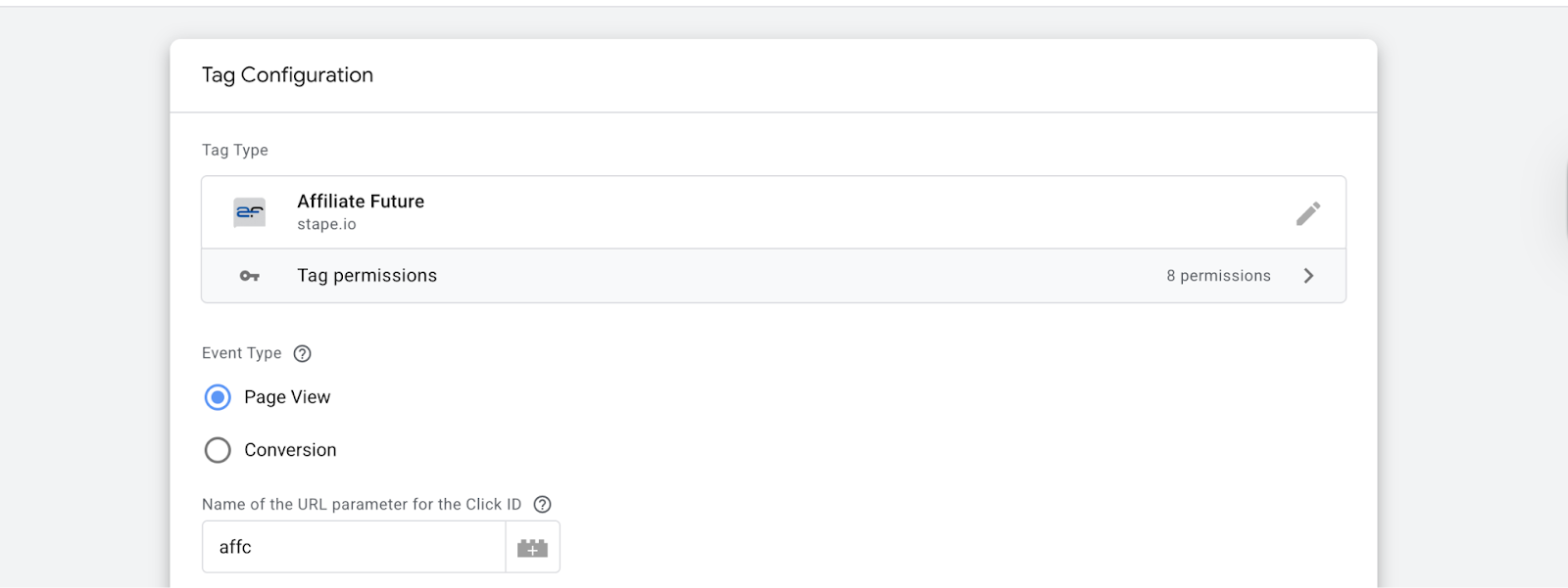 Page View as an event type