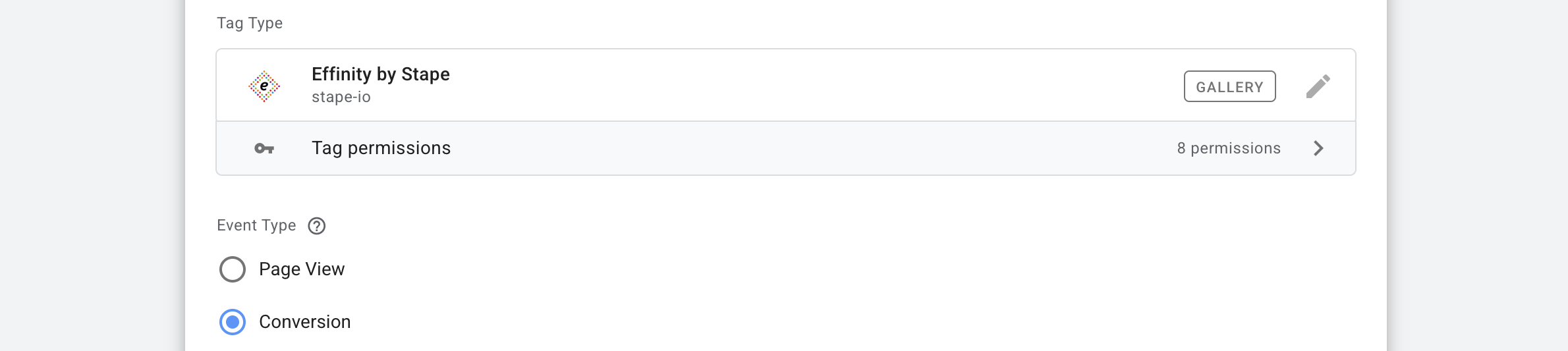 Conversion as event type
