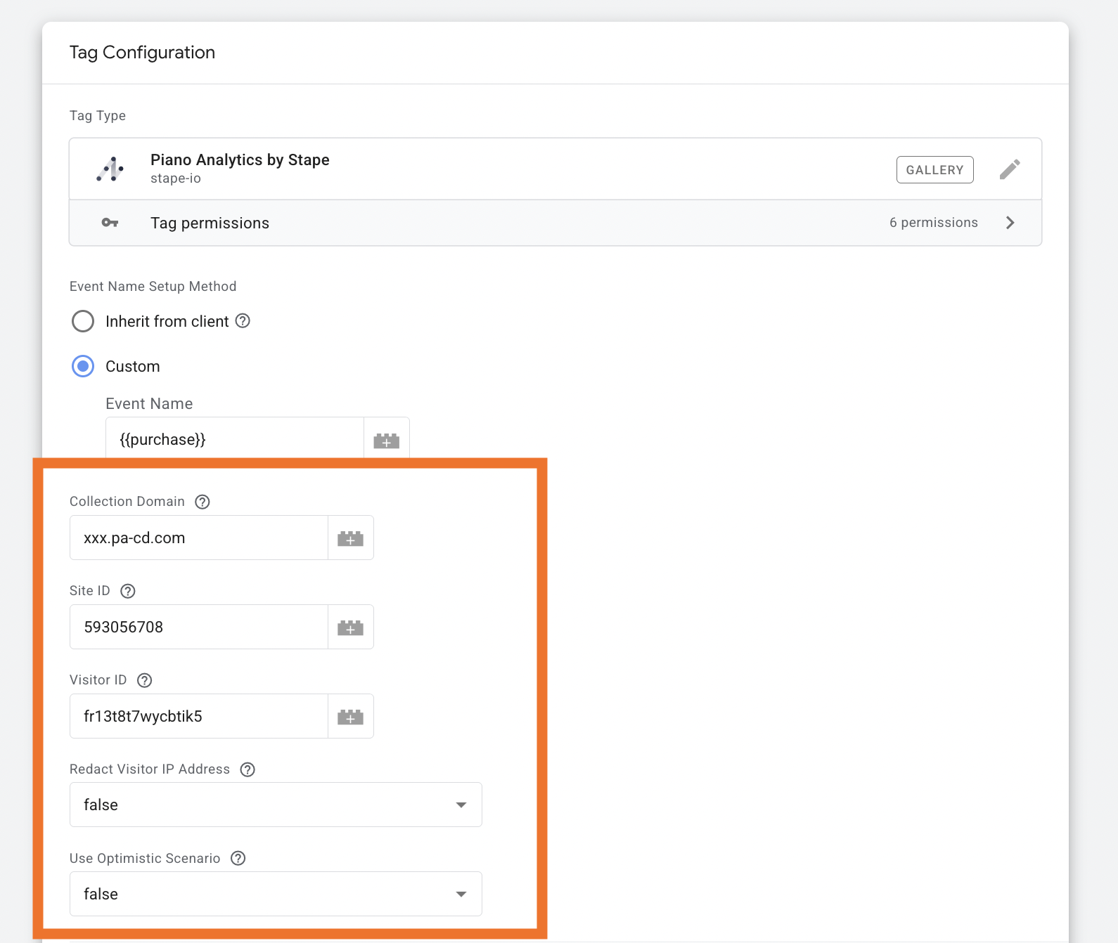Tag Configuration