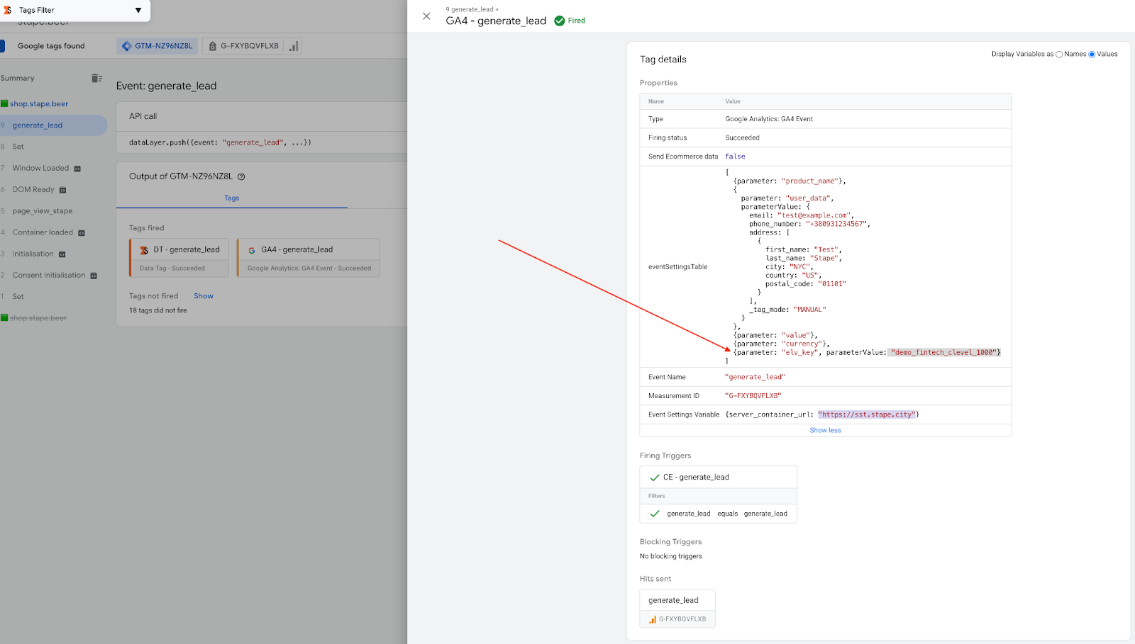 Run web and server GTM containers preview