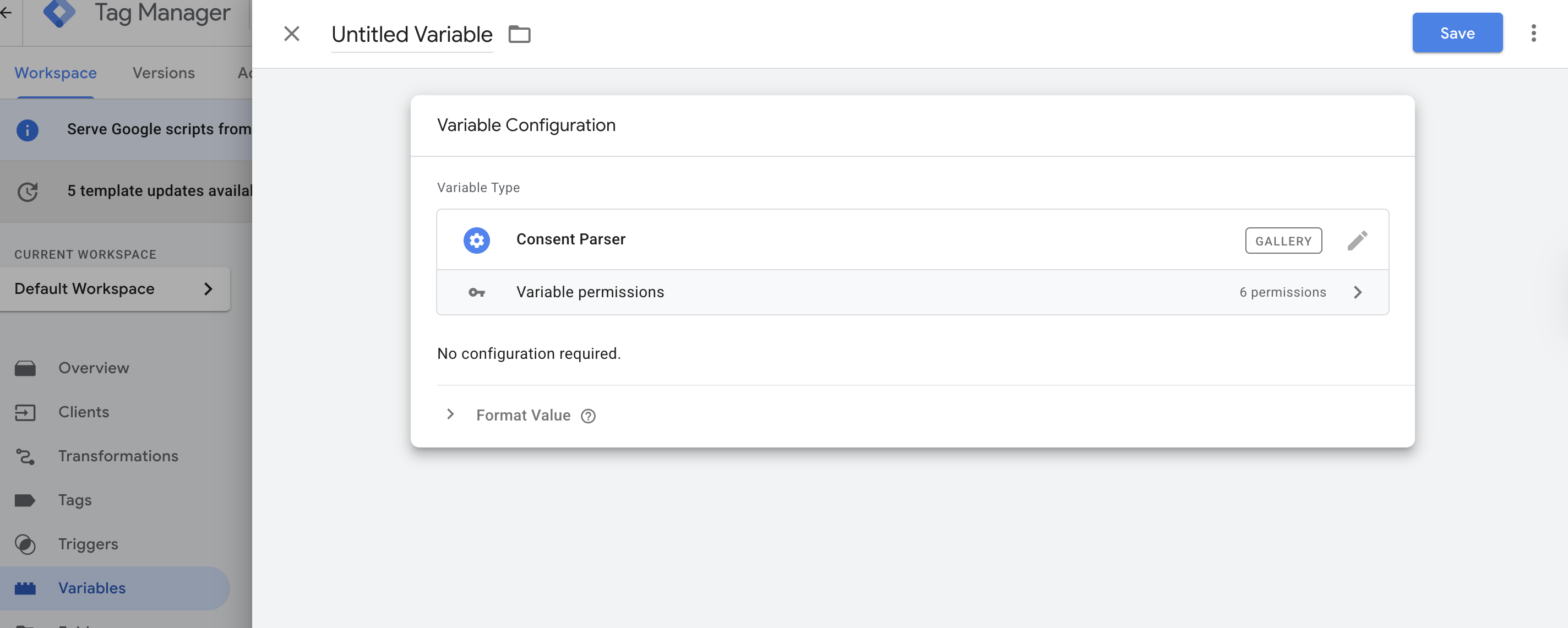 Content Parser variable 