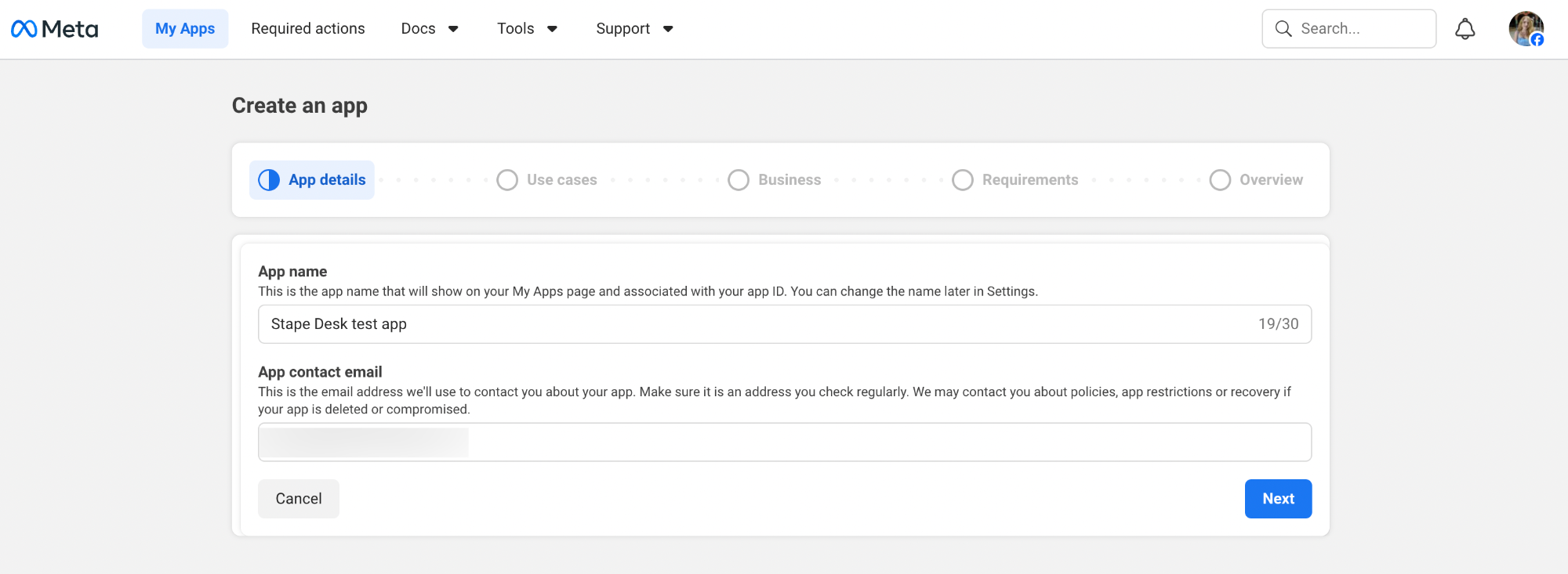 Add a name for the app