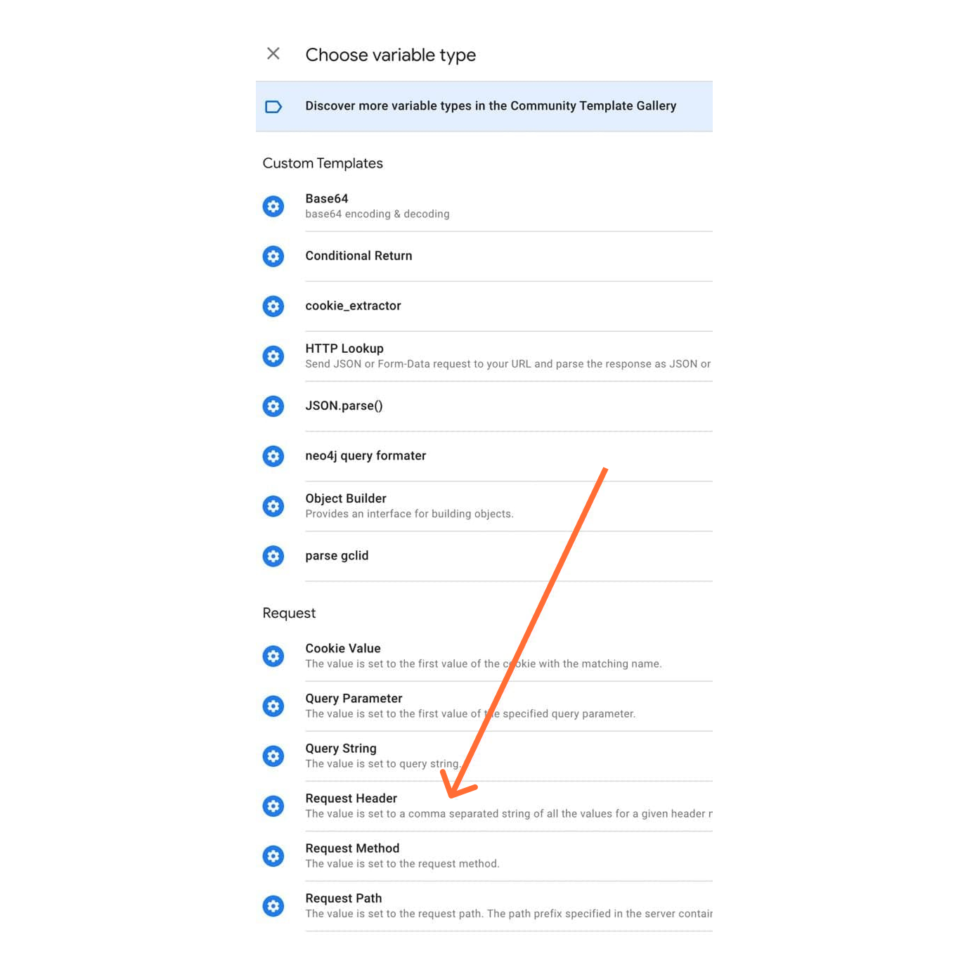 Request Header variable
