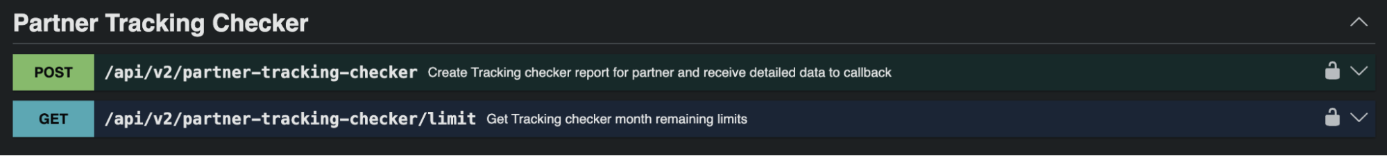 Partner Tracking Checker in Stape's APIs
