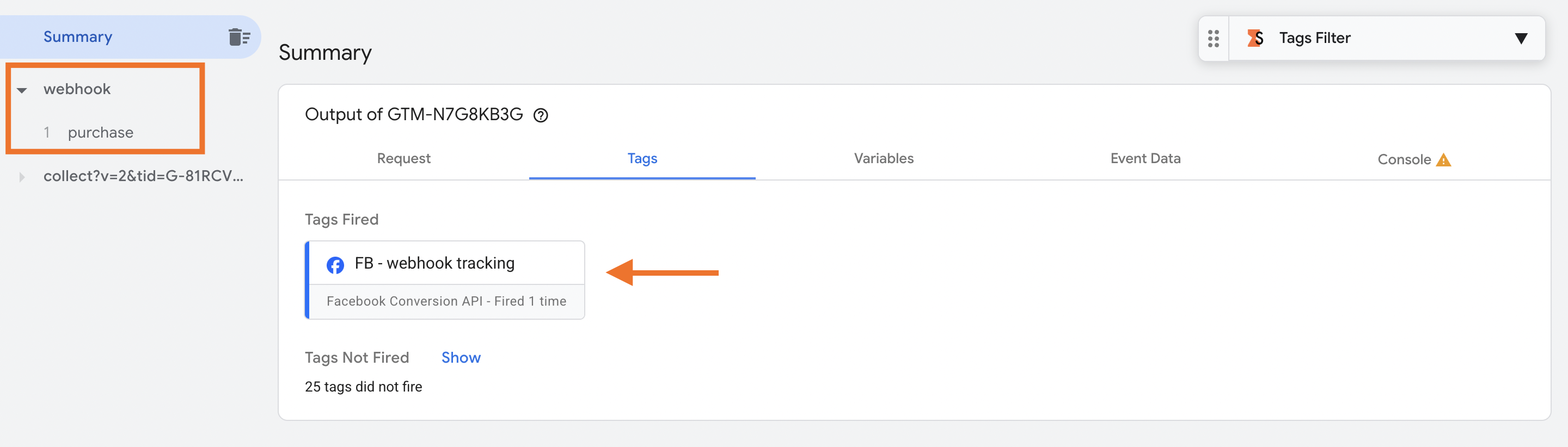 Webhook in Preview and Debug Mode