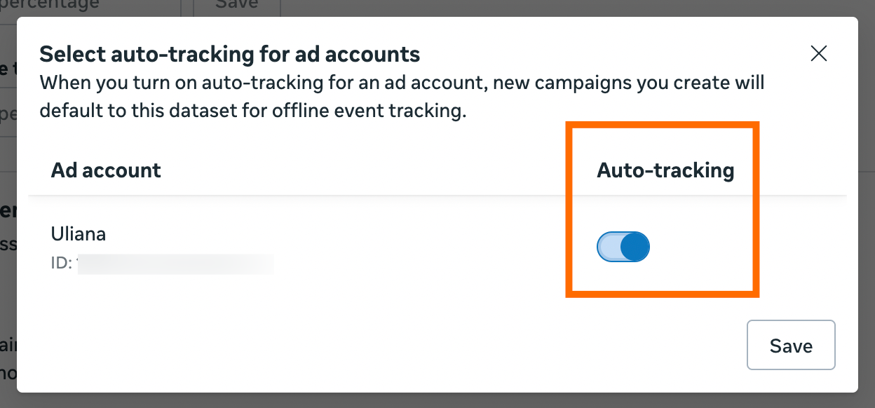 Auto-tracking toggle
