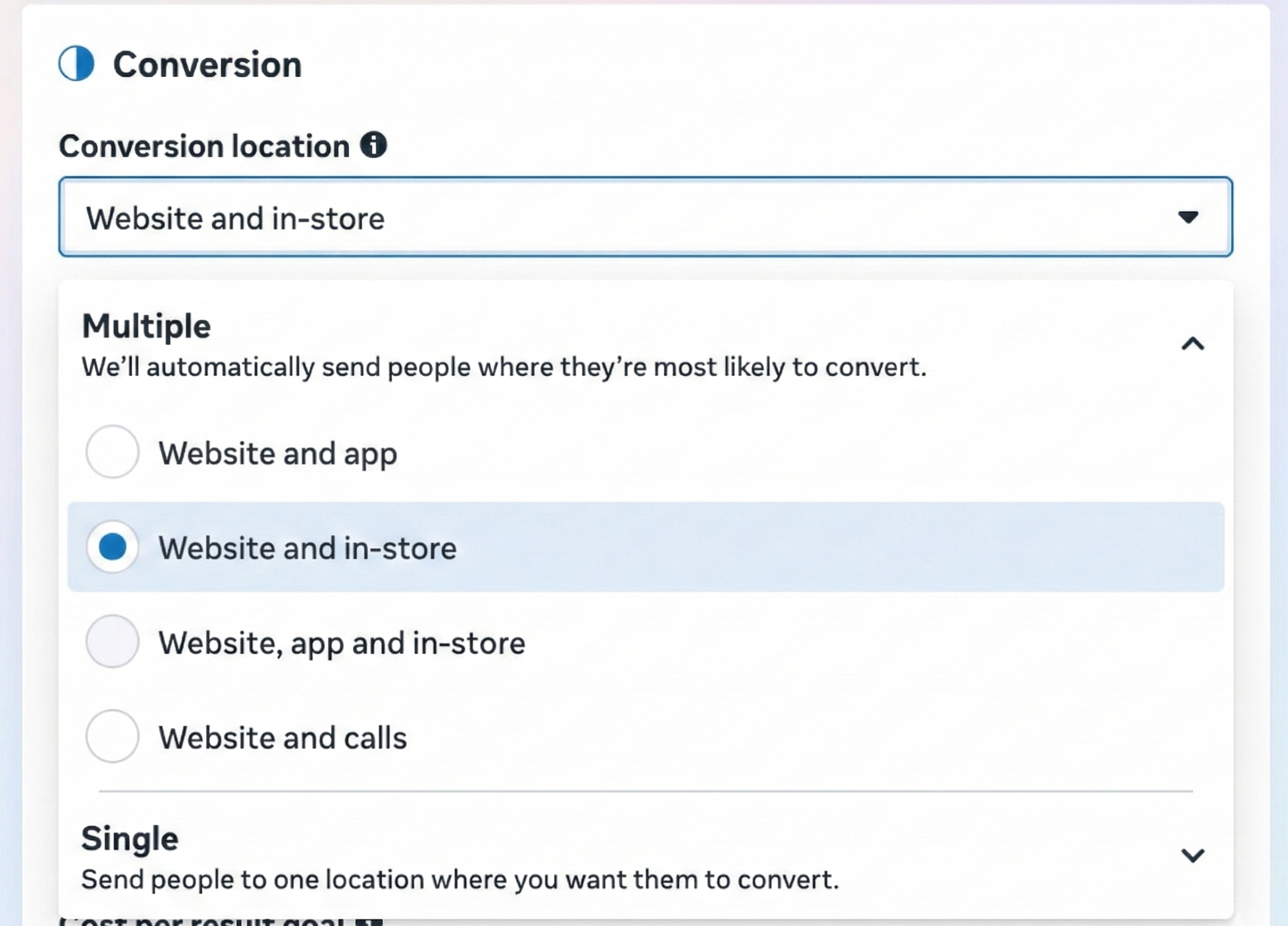 Conversion location