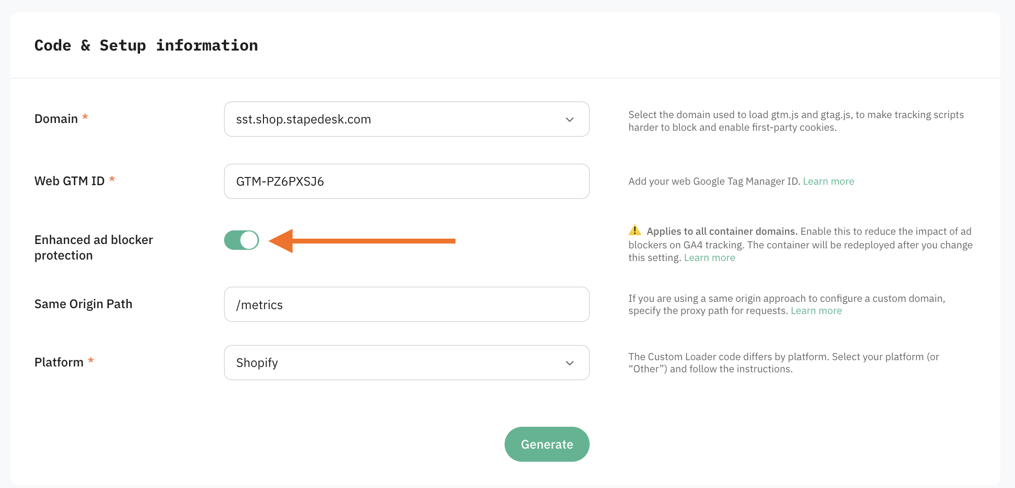 Example of toggle