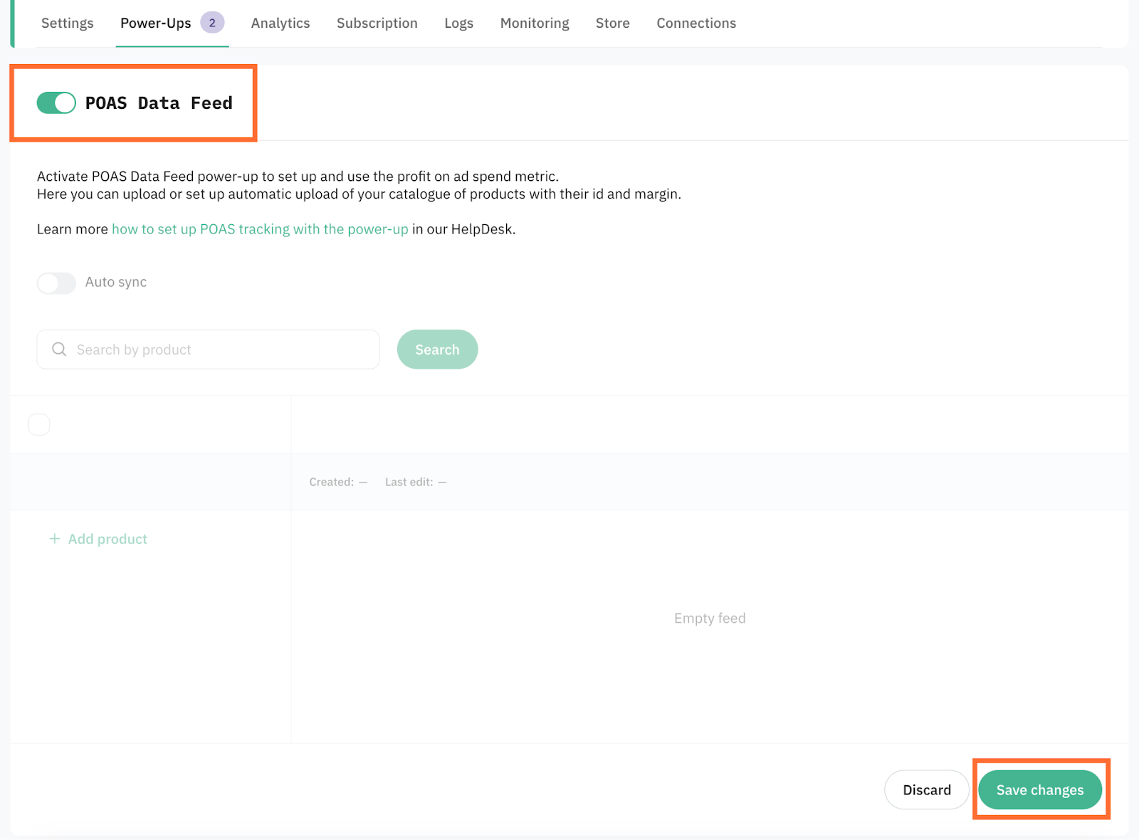 POAS Data Feed