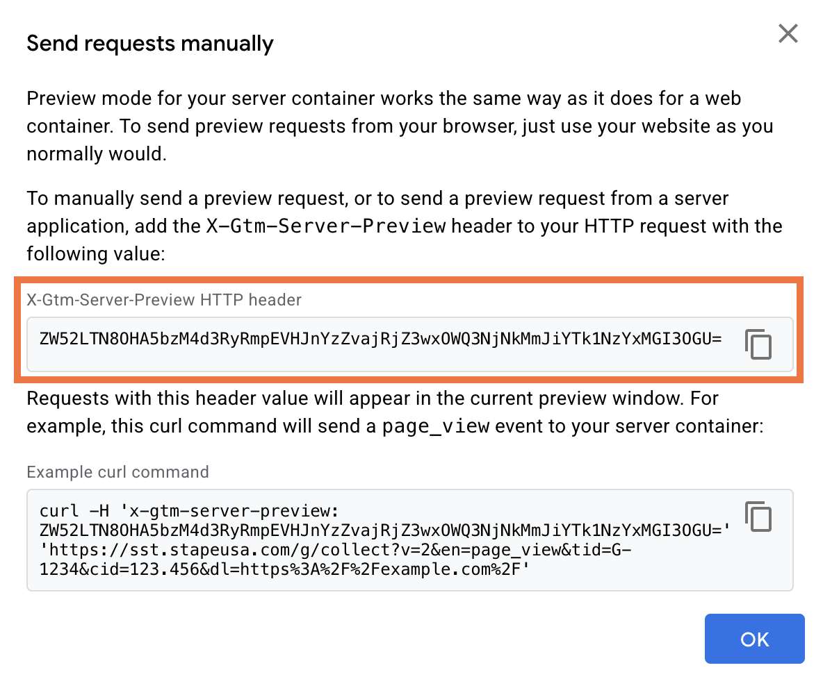 X-Gtm-Server-Preview HTTP header