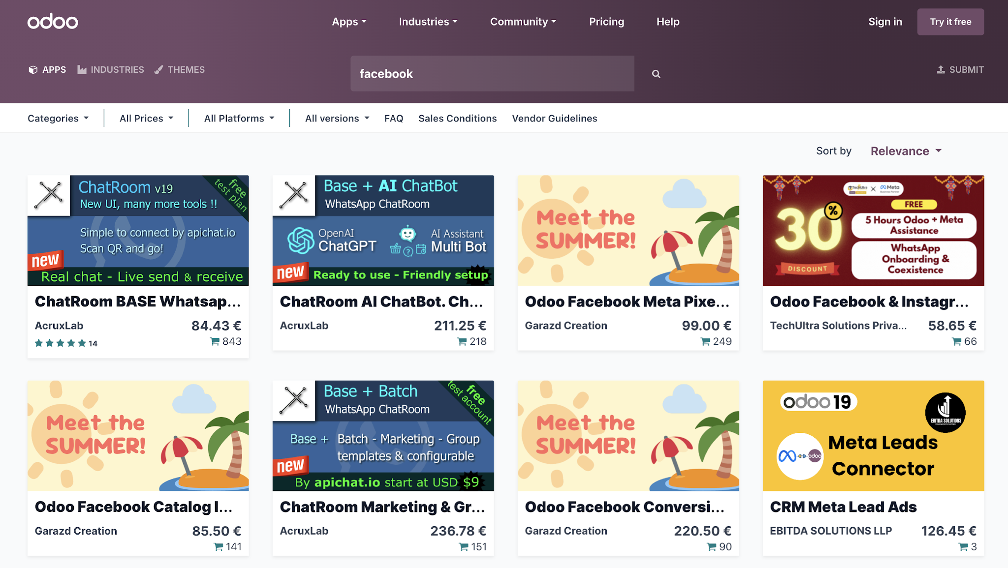 Odoo marketplace