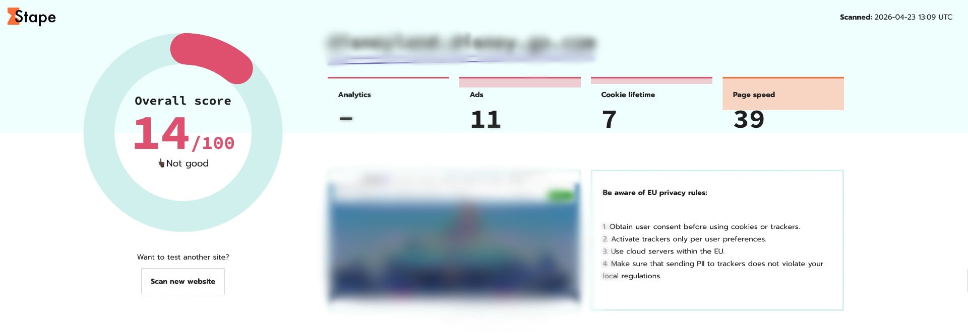 Website Tracking Checker by Stape