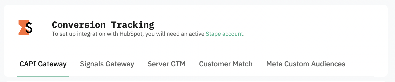 Activate integration