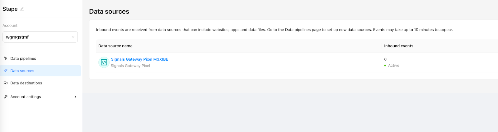 App setup