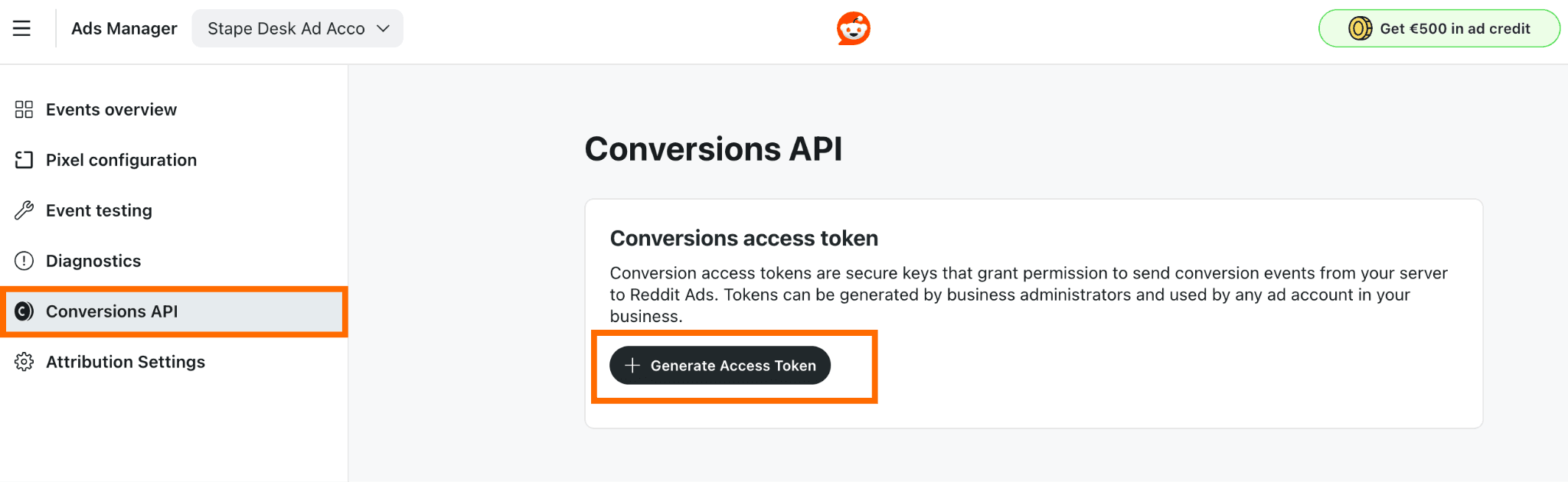 Generate token