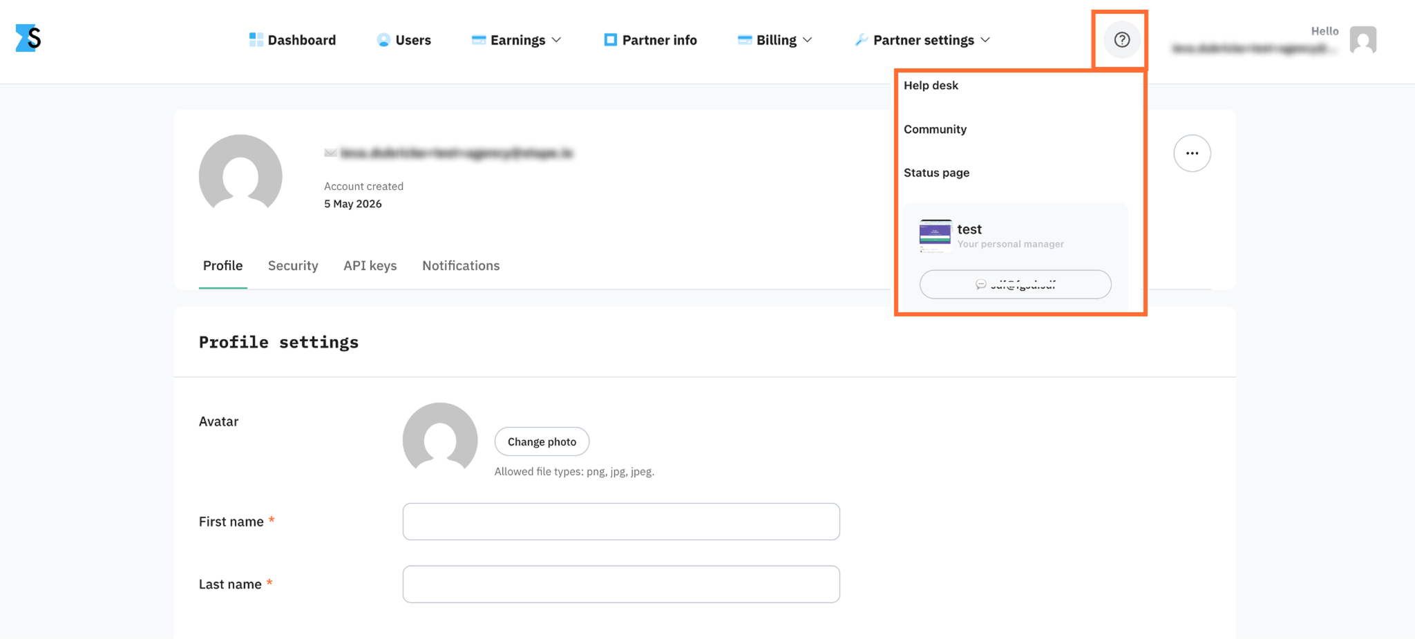 Contact manager