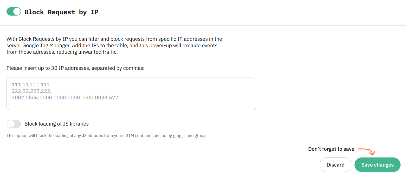 Block Request by IP
