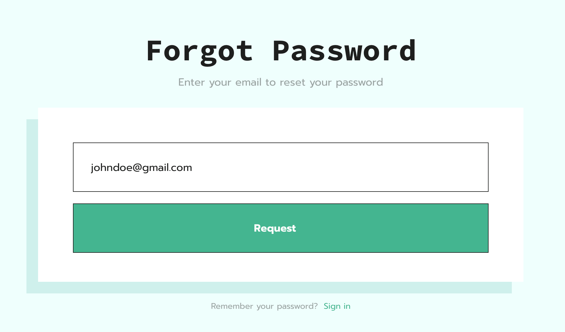 Click "Request"