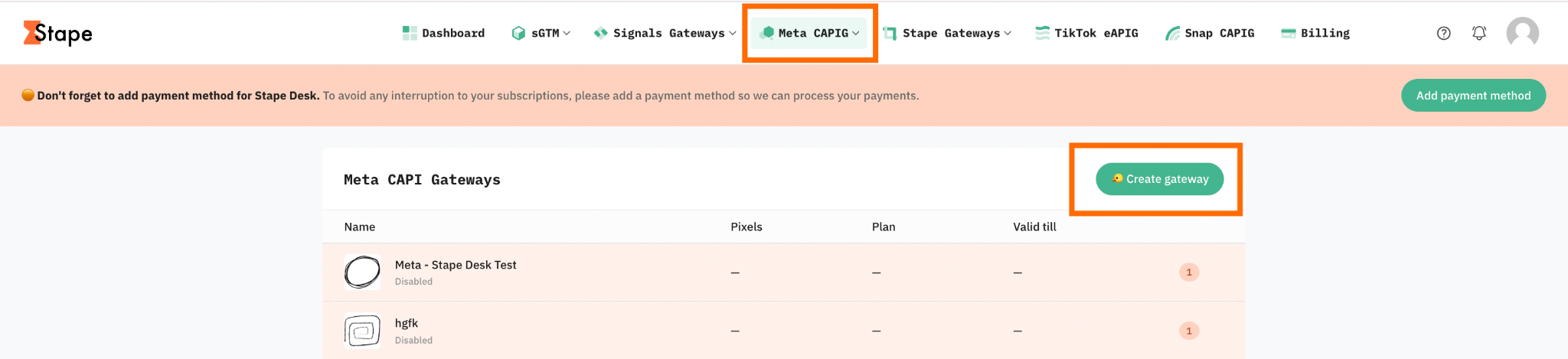 Creating a CAPIG