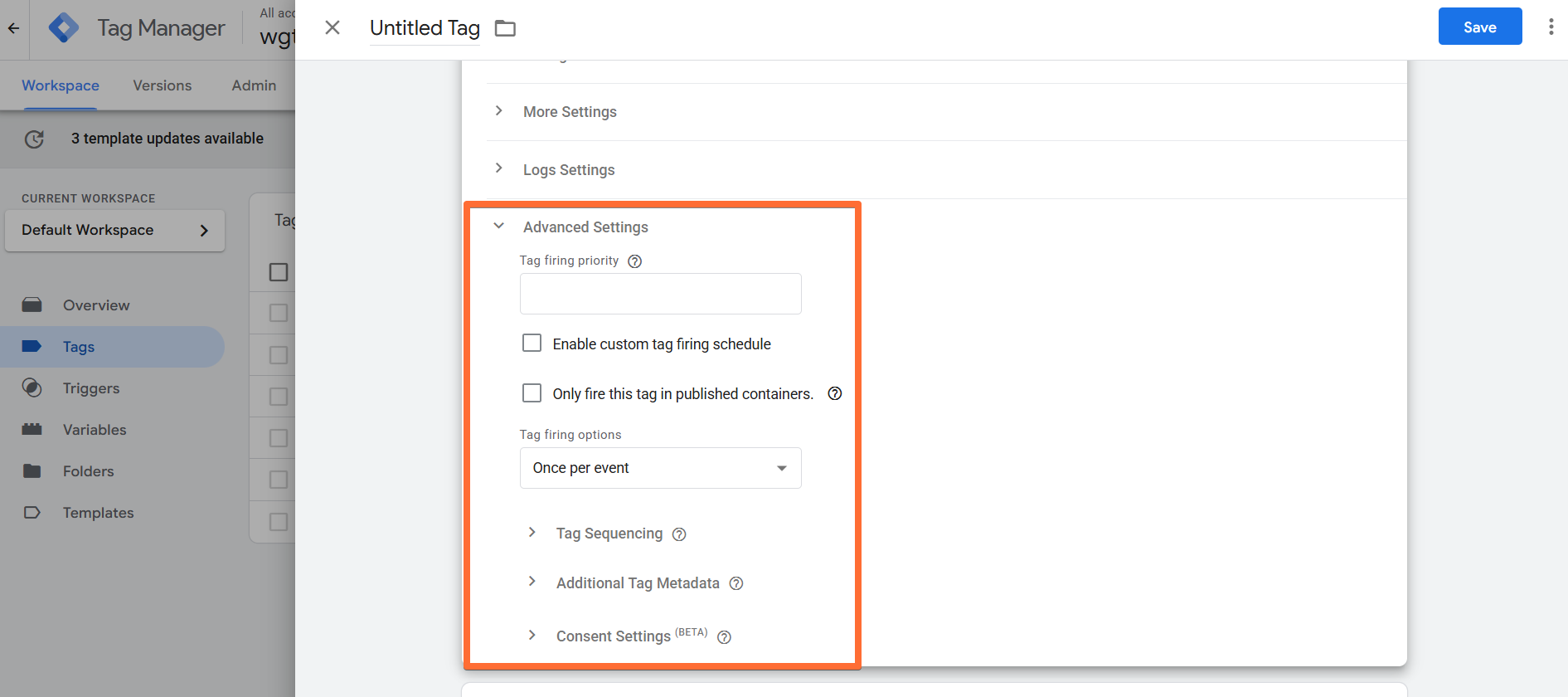 Advanced Settings