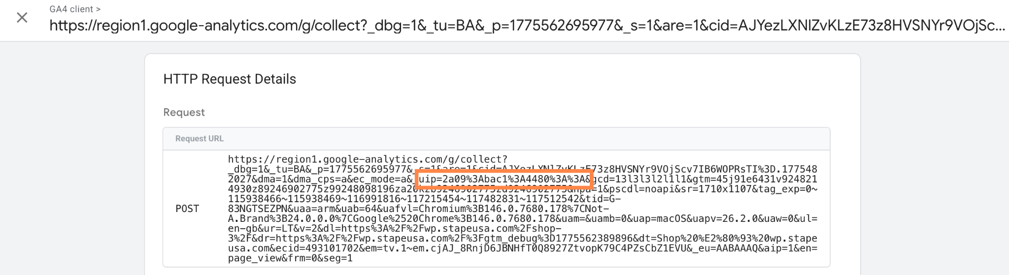 sGTM debugger