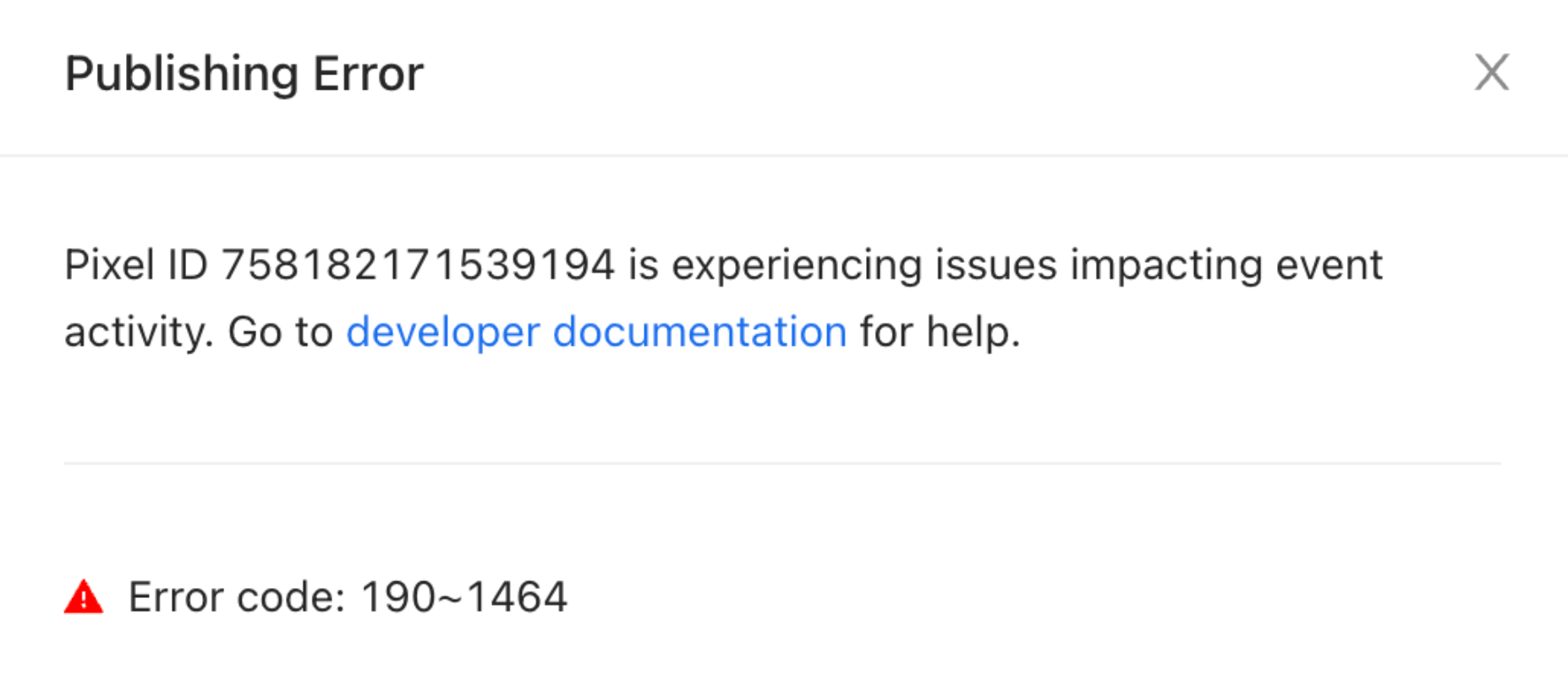 Error 190~1464