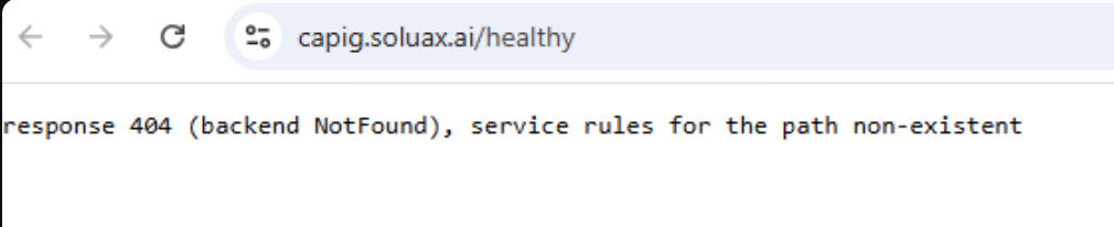 Response 404 (Backend NotFound)