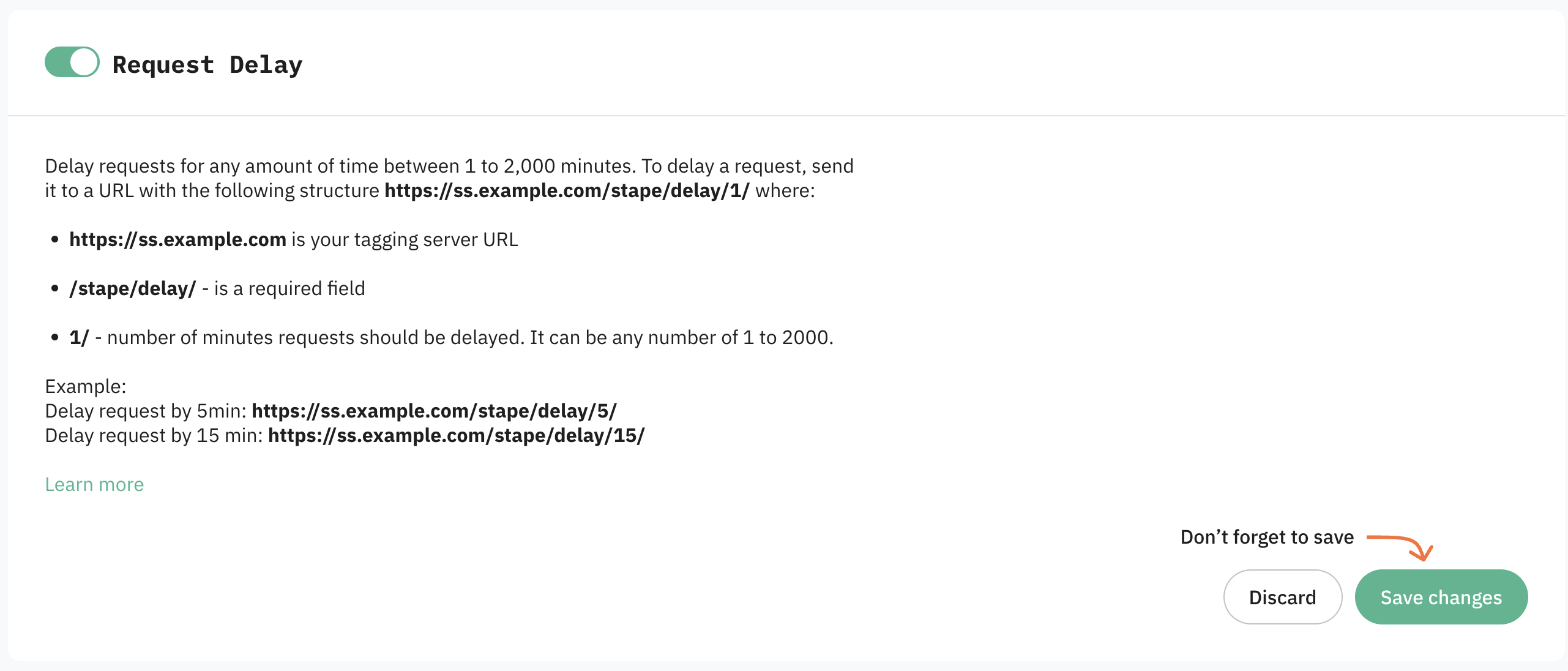 Request Delay power-up