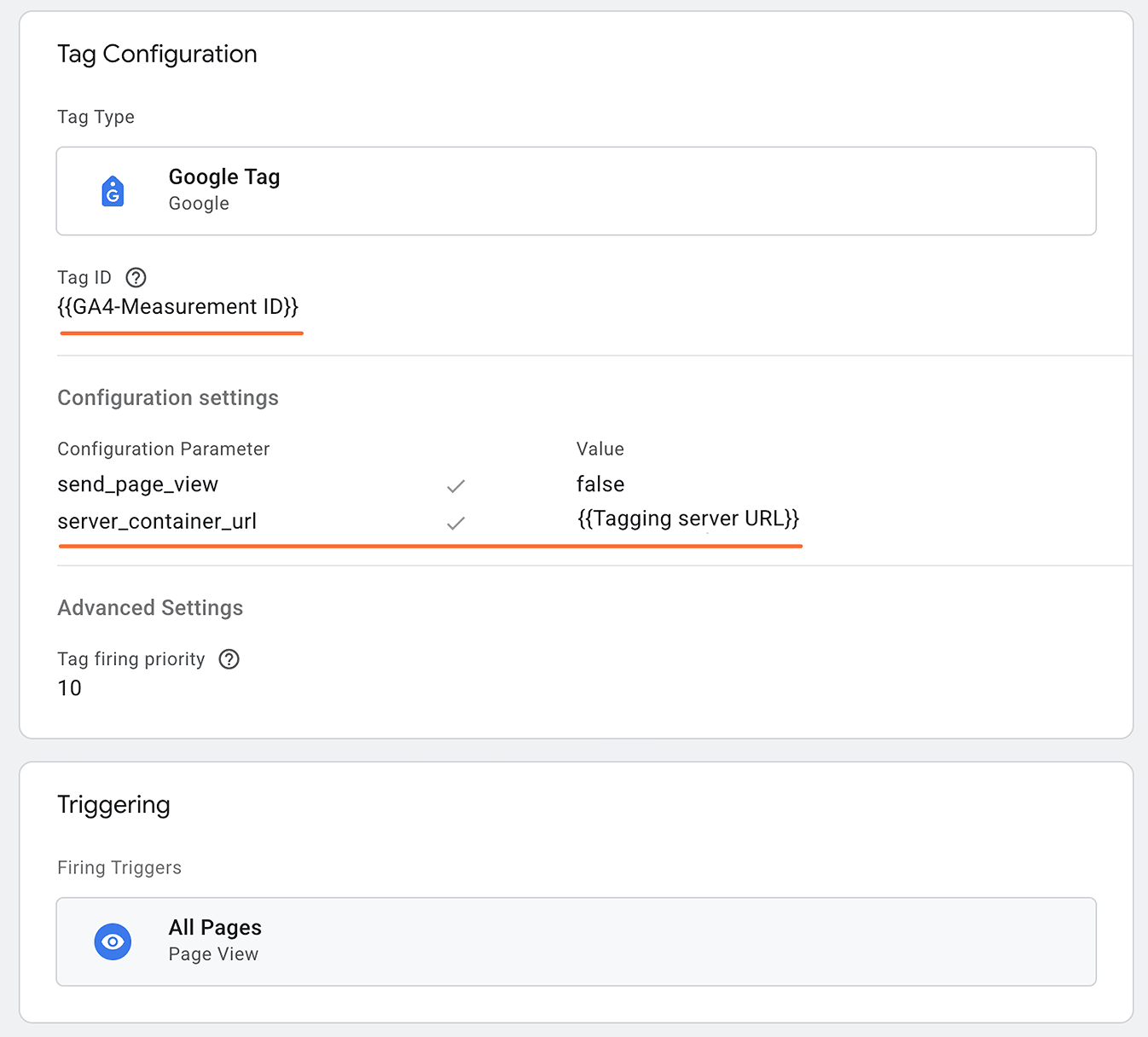 Add your server container URL to Google Tag settings