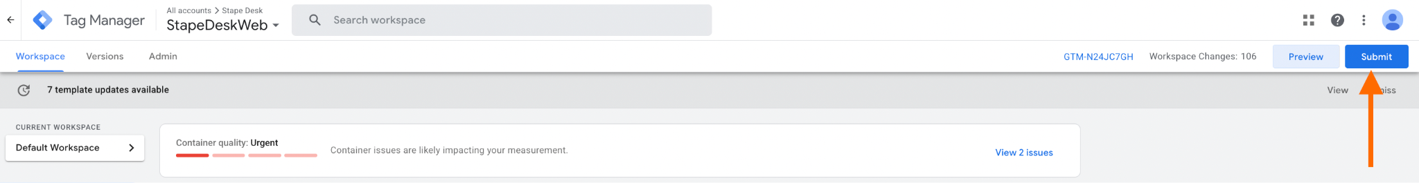 Submit button in GTM