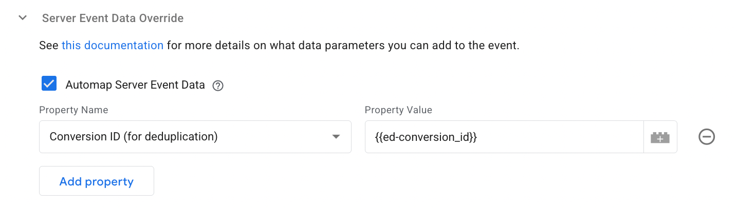See X’s documentation for more details on what data parameters you can override.