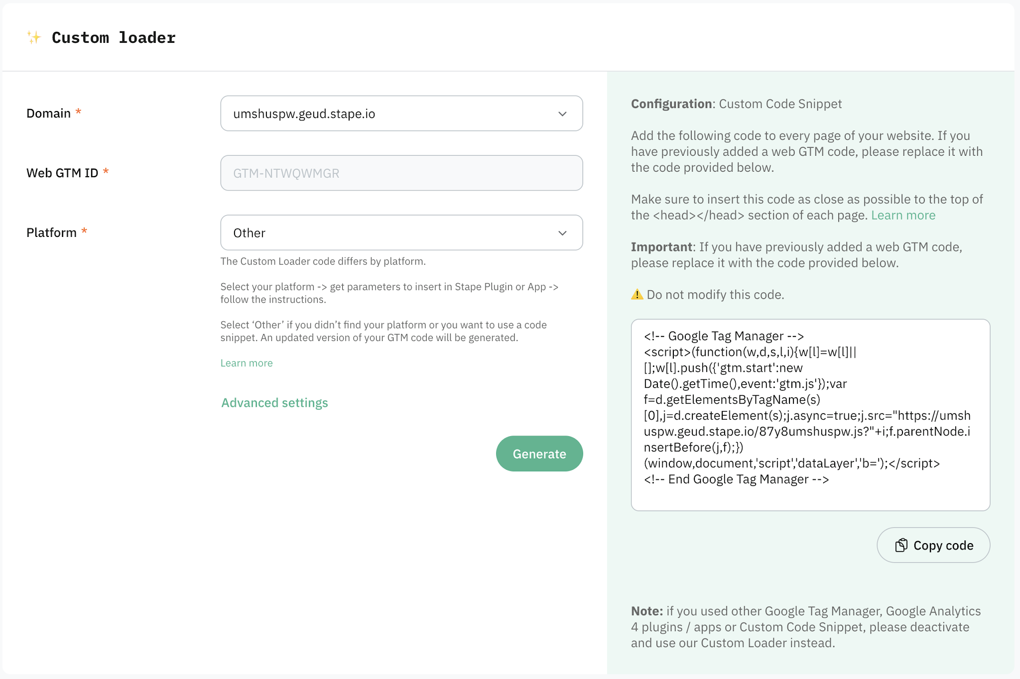 Custom Loader