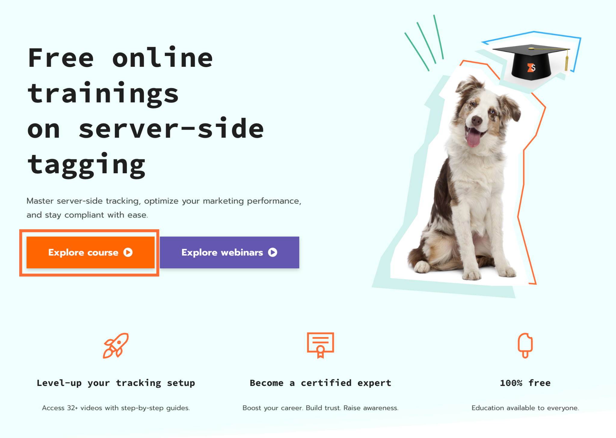 Click Explore course