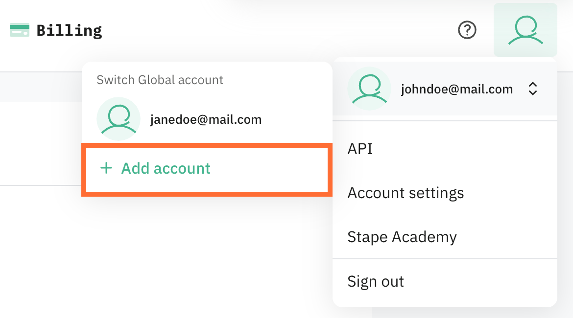 Add account